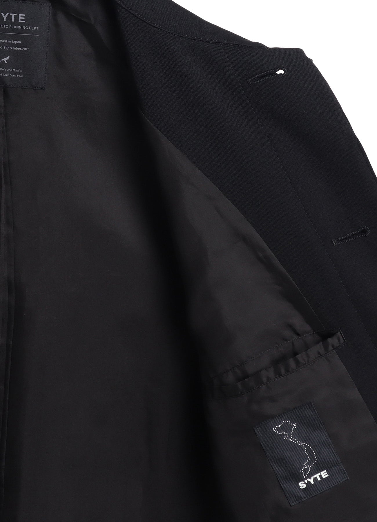 WASHER WOOL GABARDINE STAND COLLAR COAT – THE SHOP YOHJI YAMAMOTO