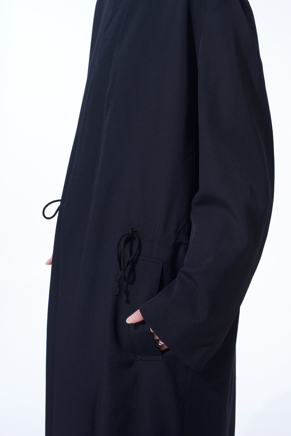 WASHER WOOL GABARDINE STAND COLLAR COAT – THE SHOP YOHJI YAMAMOTO