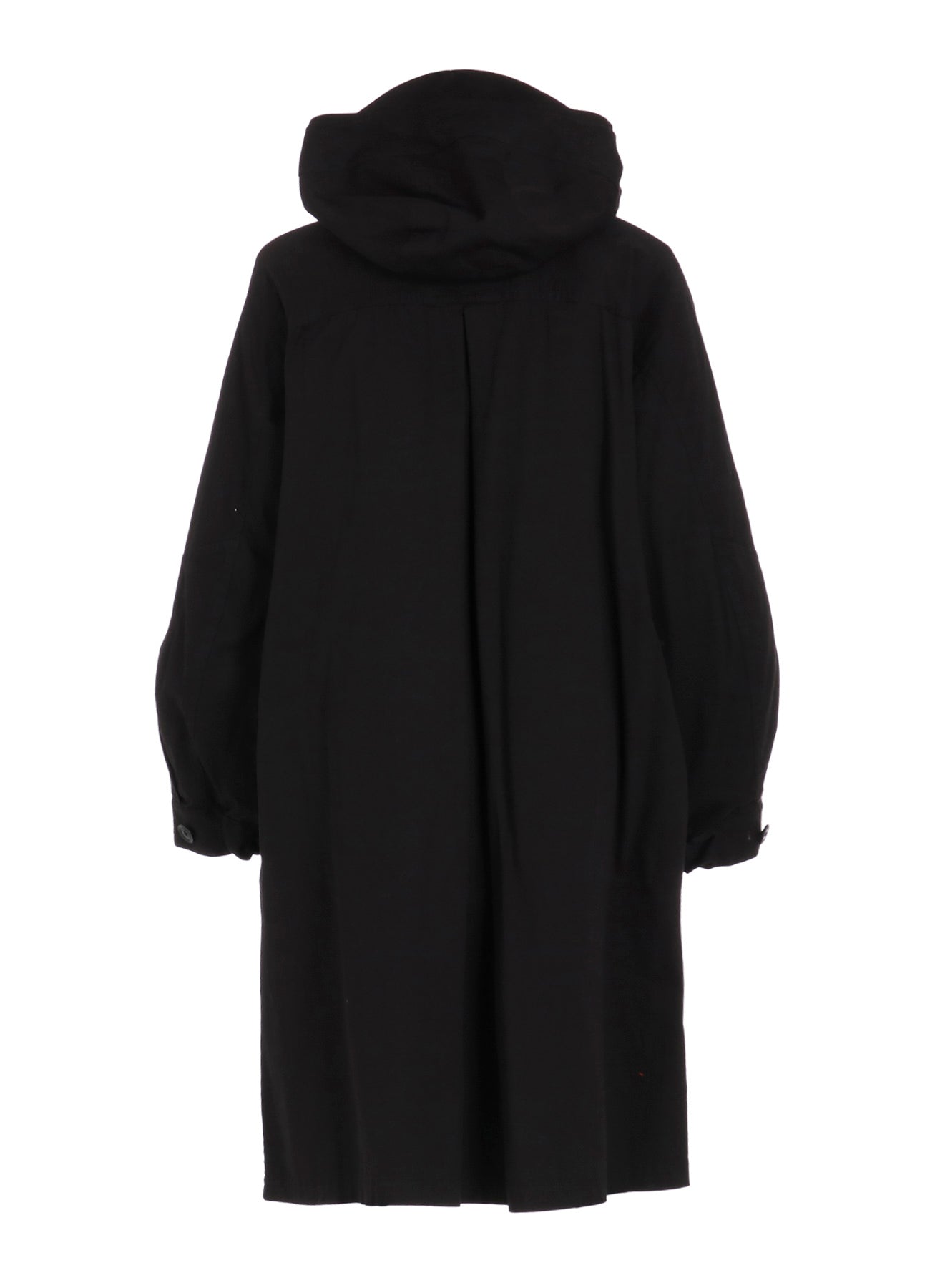 COTTON TWILL HOODED COAT WITH PADDED LINER