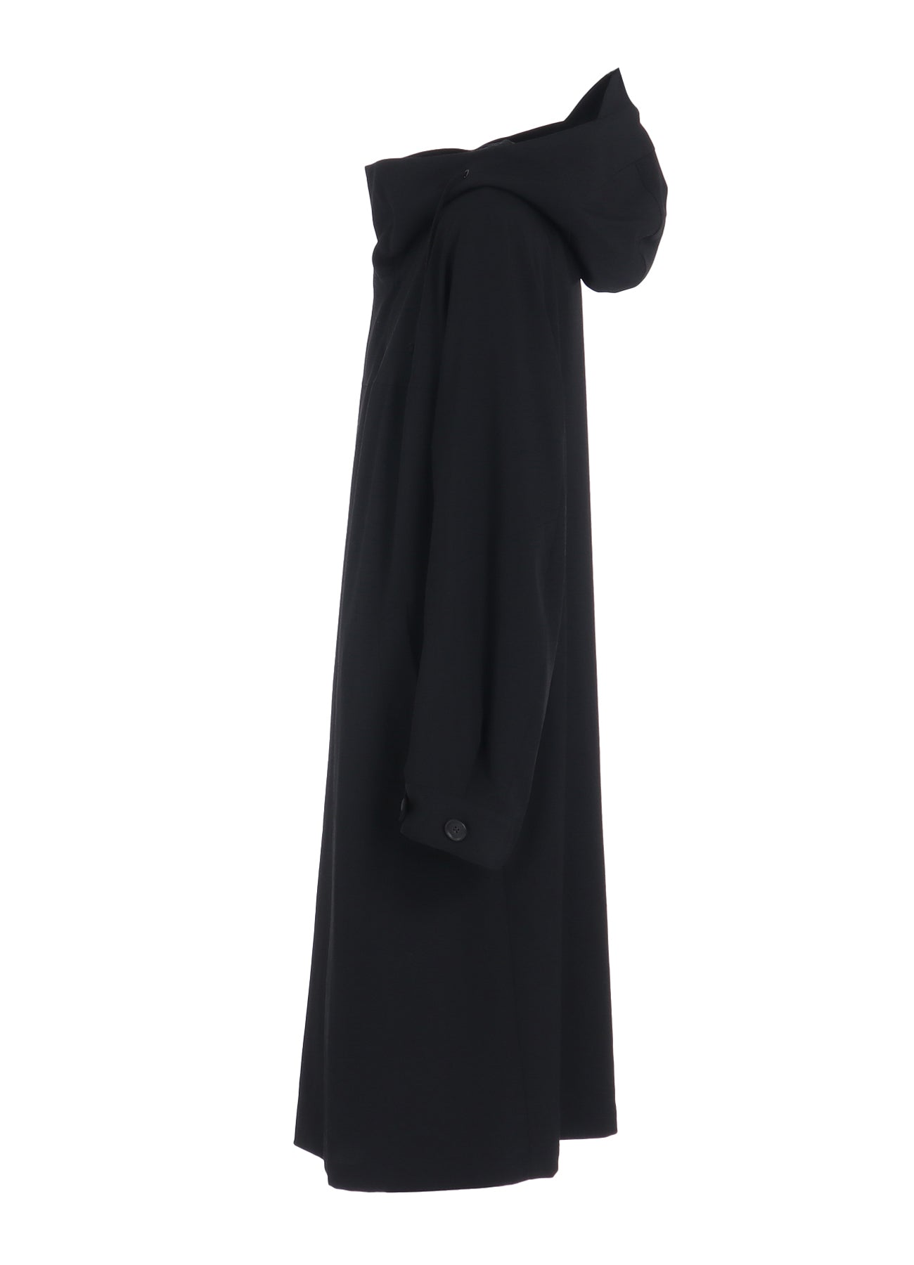 WASHER WOOL GABARDINE MILITARY COAT