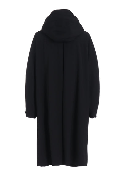 WASHER WOOL GABARDINE MILITARY COAT