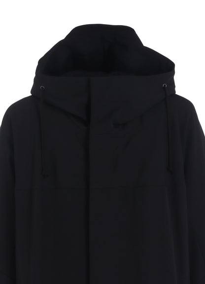 WASHER WOOL GABARDINE MILITARY COAT