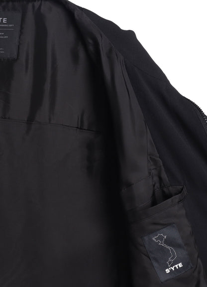 WASHER WOOL GABARDINE MILITARY COAT