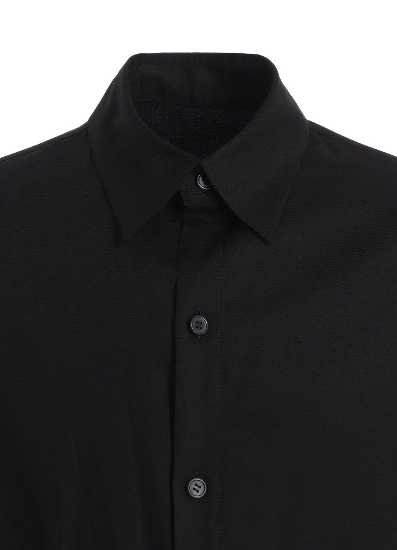 RAYON TWILL LAYERED LONG SHIRT DRESS