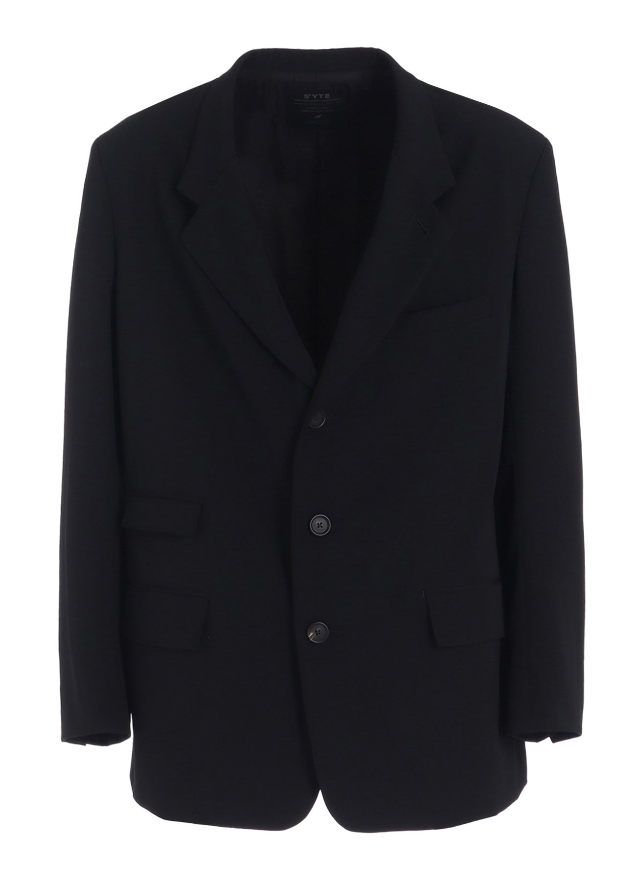 ジャケット・アウター Y's Tailored Jacket Wool Gabardine Black WASHER WOOL GABARDINE CHANGE POCKET TAILORED JACKET – THE SHOP