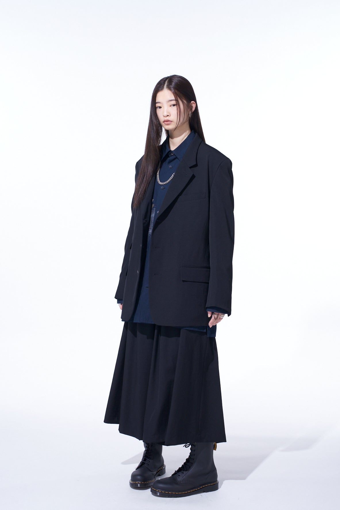 WASHER WOOL GABARDINE CHANGE POCKET TAILORED JACKET