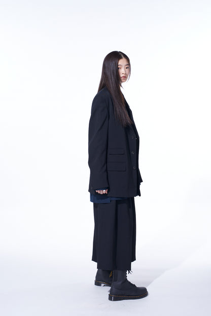 WASHER WOOL GABARDINE CHANGE POCKET TAILORED JACKET