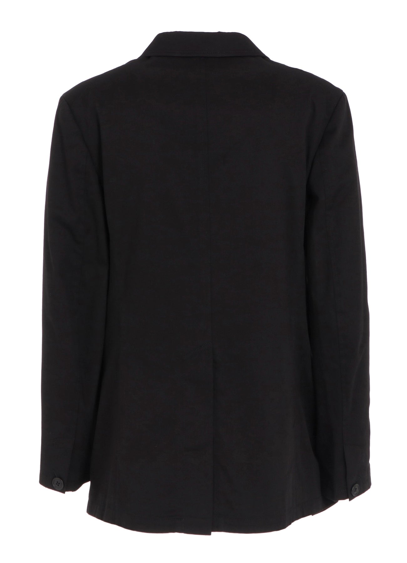 COTTON TWILL PEAKED LAPEL TAILORED JACKET