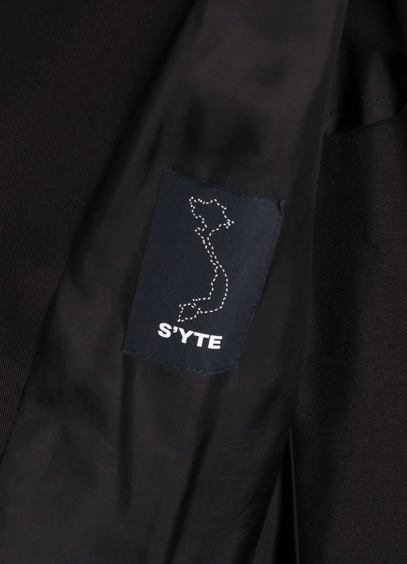 COTTON TWILL PEAKED LAPEL TAILORED JACKET