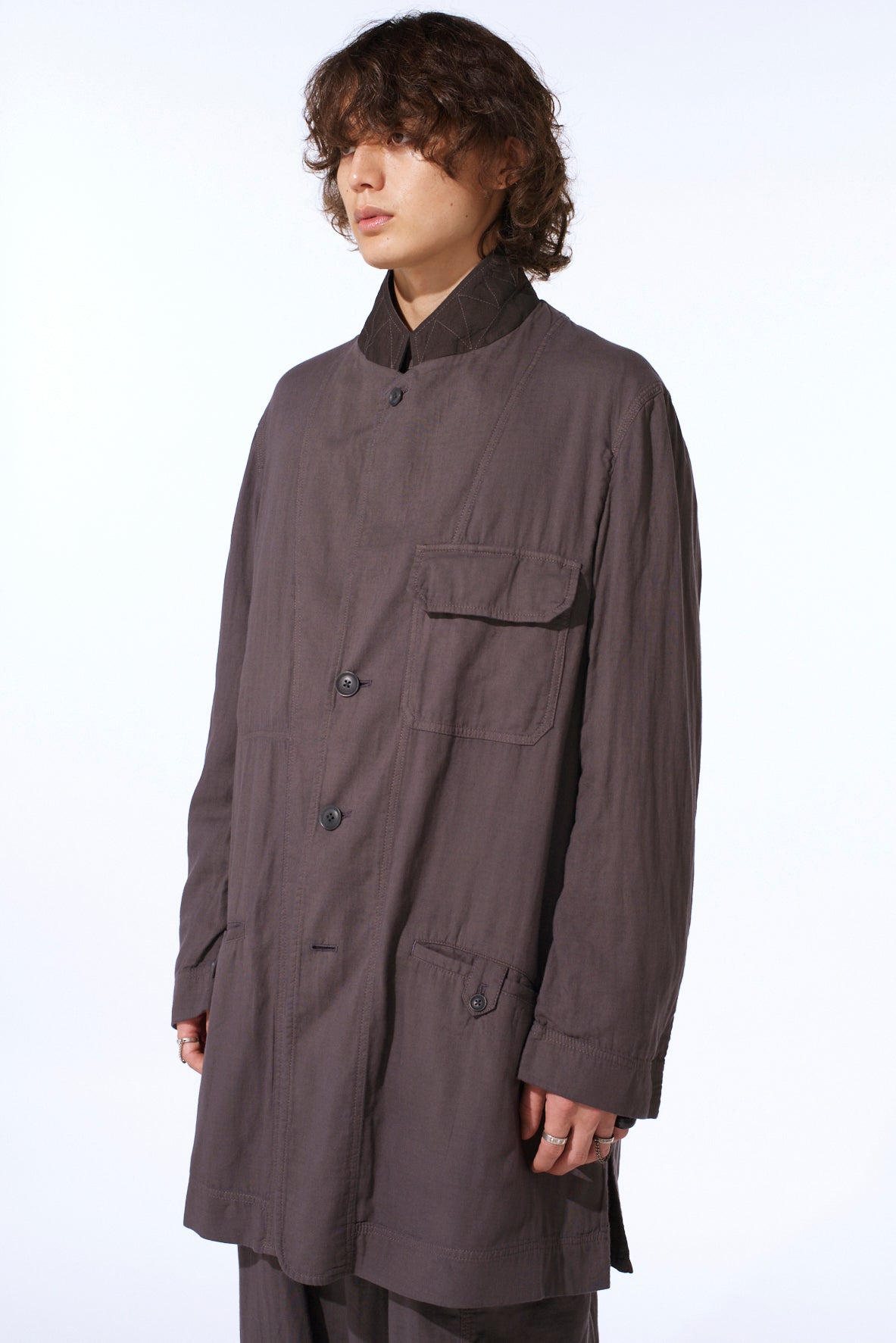 Double Gauze Long Work Jacket – THE SHOP YOHJI YAMAMOTO