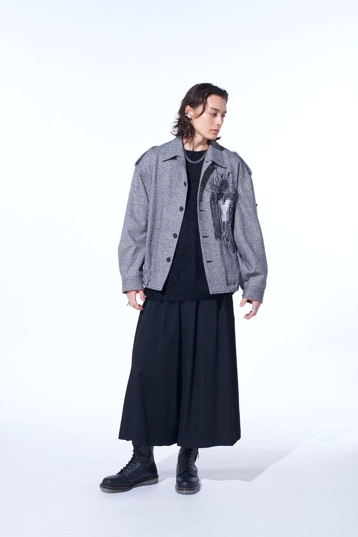 WASHER WOOL GABARDINE CULOTTE PANTS – THE SHOP YOHJI YAMAMOTO