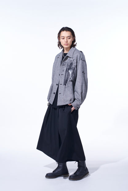 WASHER WOOL GABARDINE CULOTTE PANTS