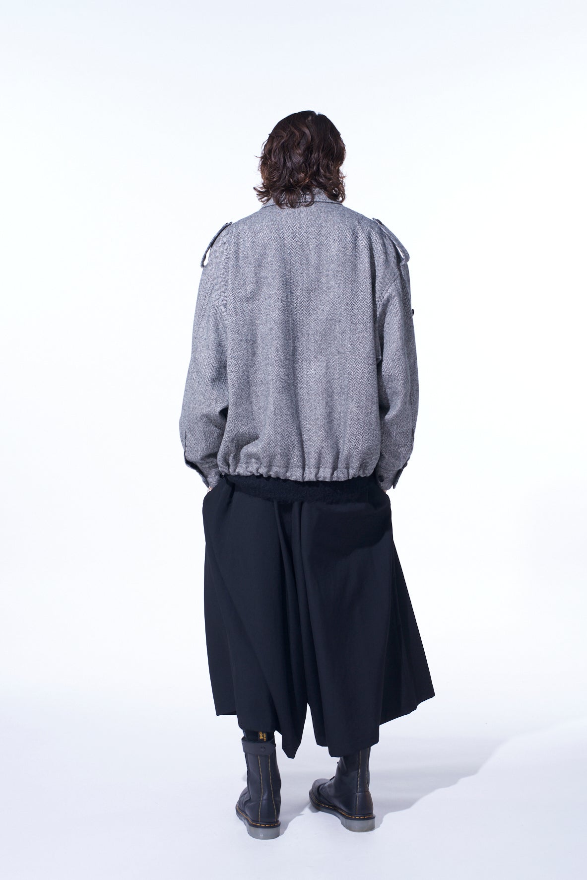 WASHER WOOL GABARDINE CULOTTE PANTS – THE SHOP YOHJI YAMAMOTO