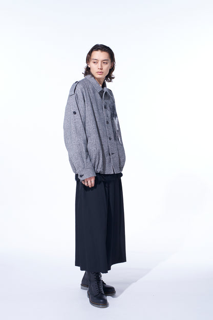 WASHER WOOL GABARDINE CULOTTE PANTS