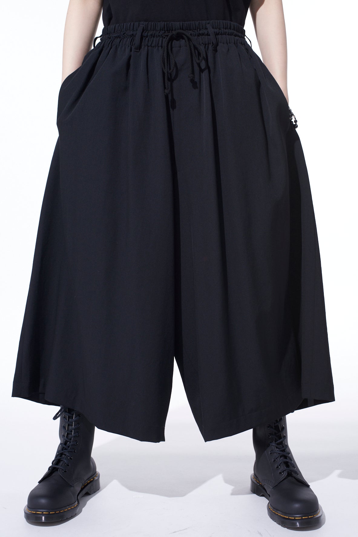 WASHER WOOL GABARDINE CULOTTE PANTS