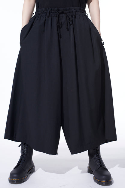 WASHER WOOL GABARDINE CULOTTE PANTS