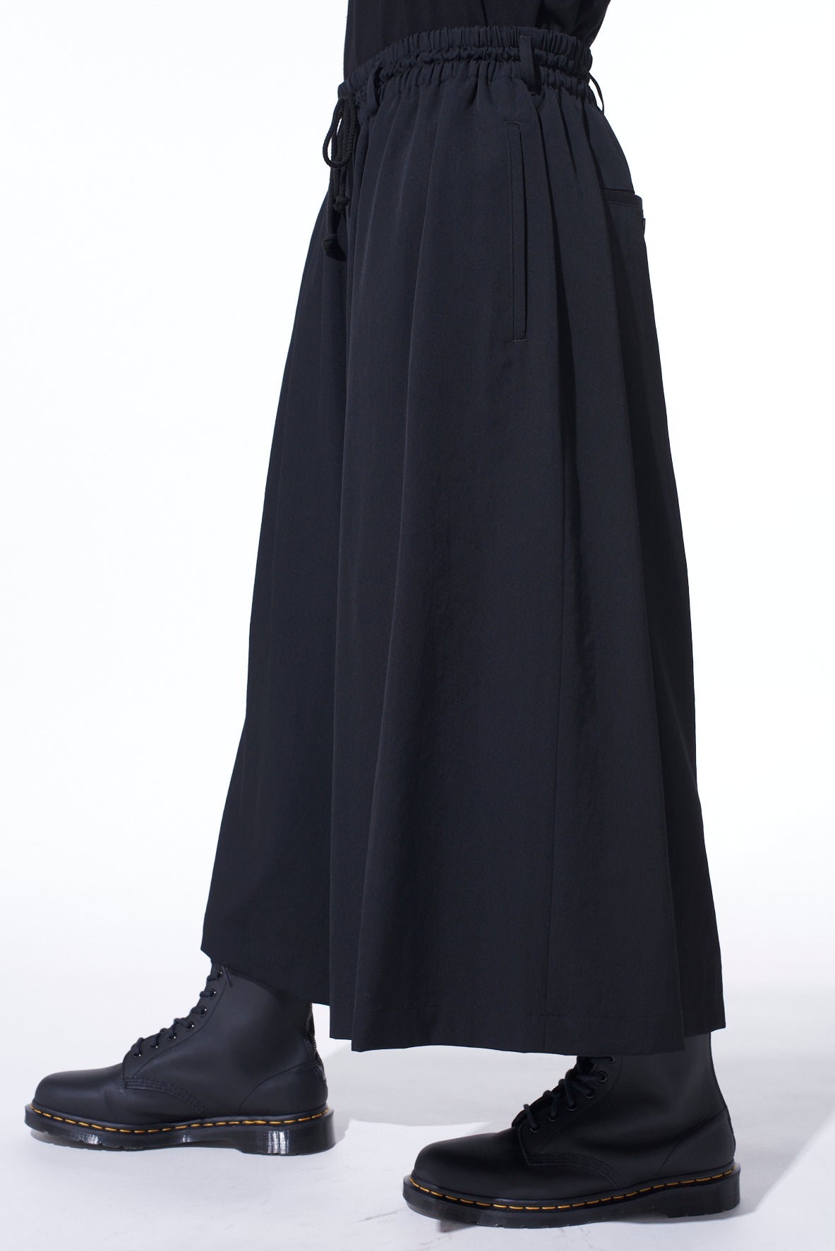 WASHER WOOL GABARDINE CULOTTE PANTS – THE SHOP YOHJI YAMAMOTO