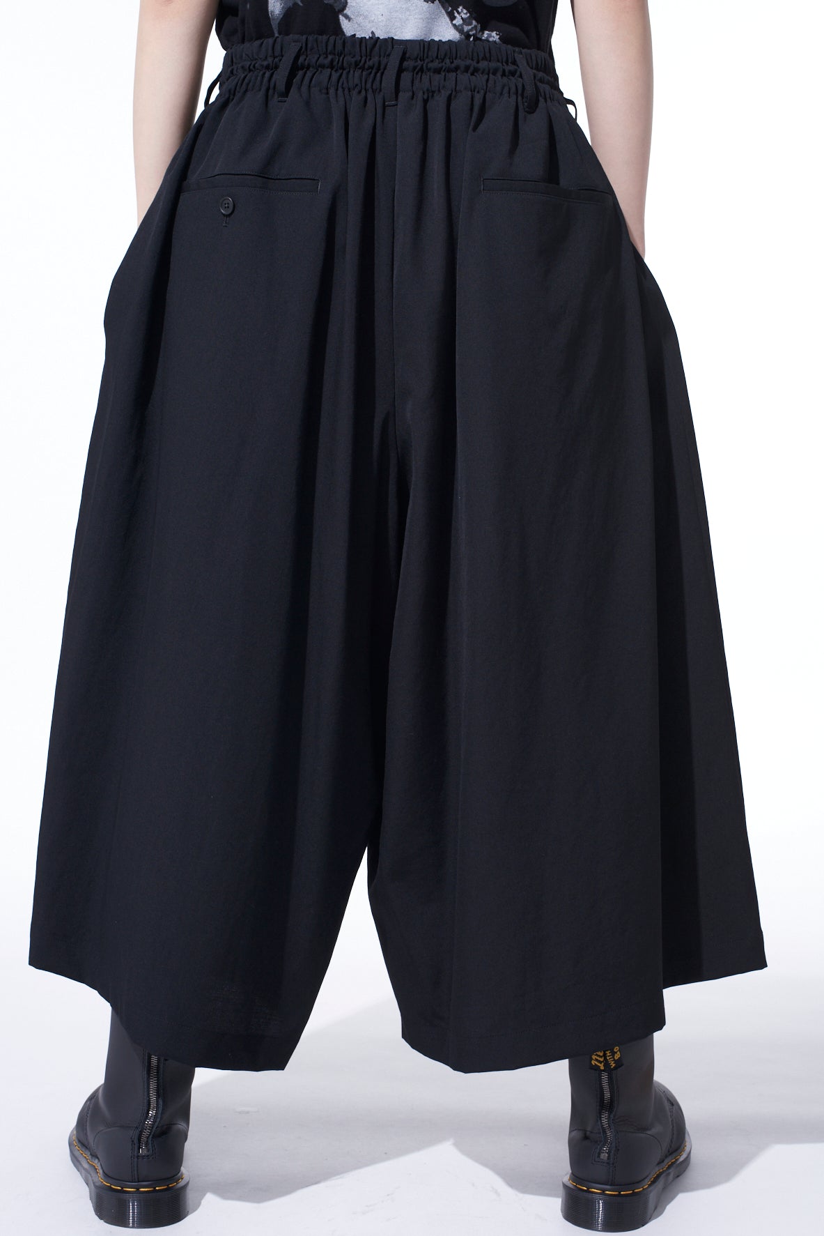 WASHER WOOL GABARDINE CULOTTE PANTS