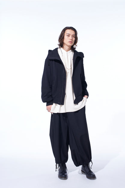 WASHER WOOL GABARDINE HAKAMA PANTS