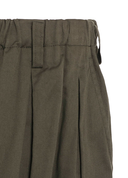 COTTON TWILL CARGO CULOTTE PANTS