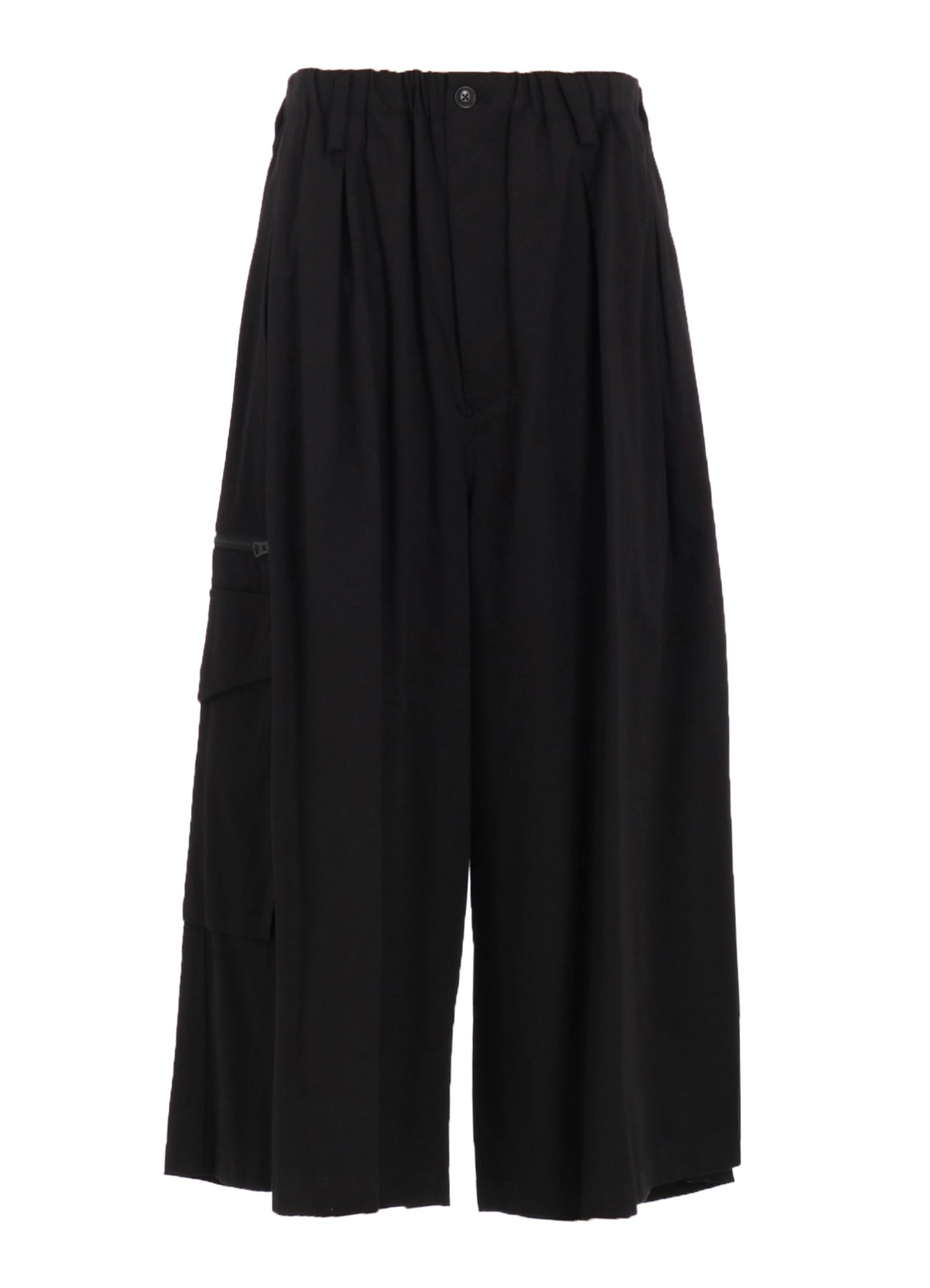 COTTON TWILL CARGO CULOTTE PANTS