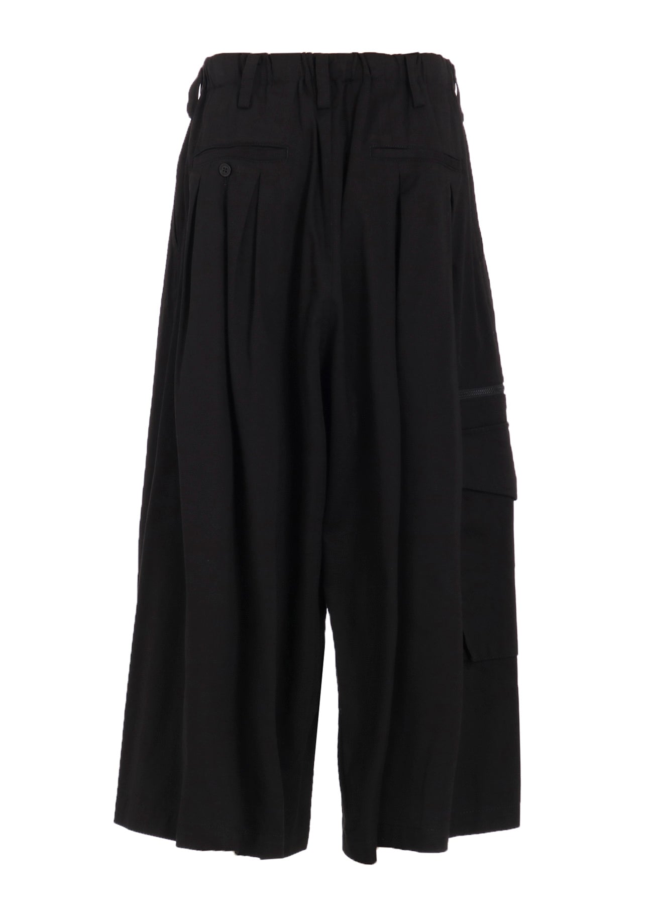 COTTON TWILL CARGO CULOTTE PANTS