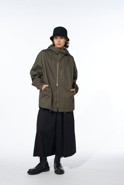 COTTON TWILL CARGO CULOTTE PANTS