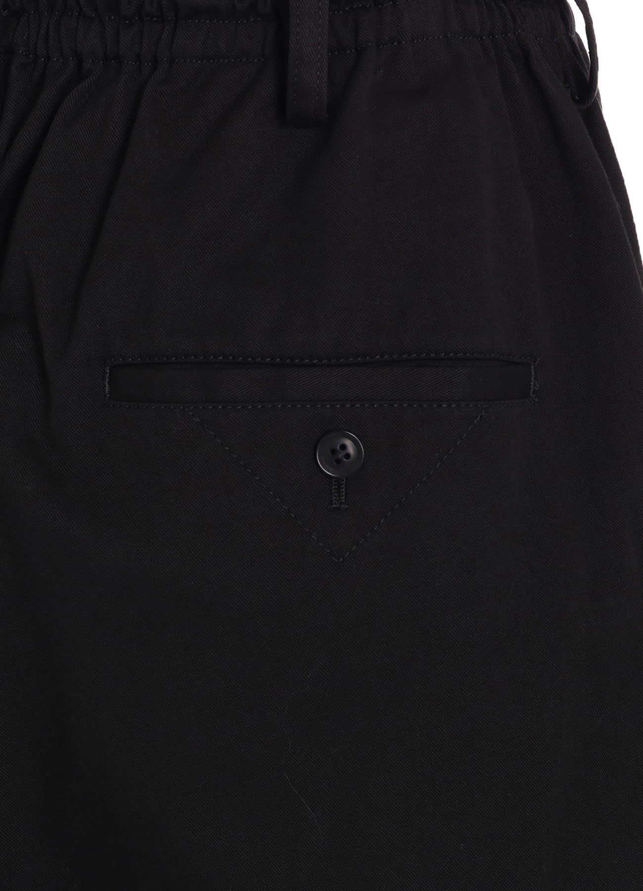 COTTON TWILL WIDE SAROUEL PANTS