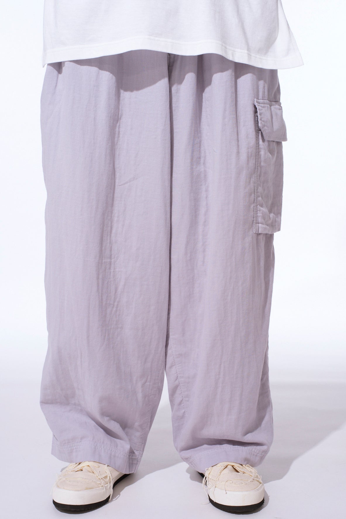 Double Gauze Single Cargo Pocket Pants