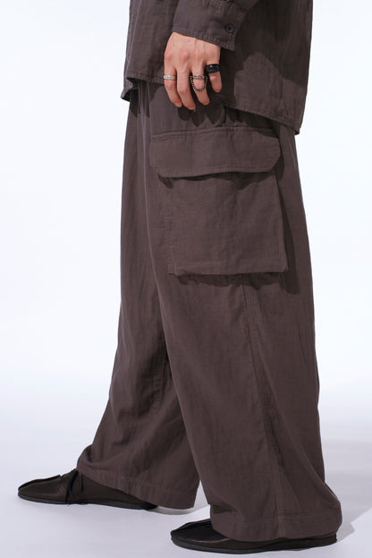 Double Gauze Single Cargo Pocket Pants