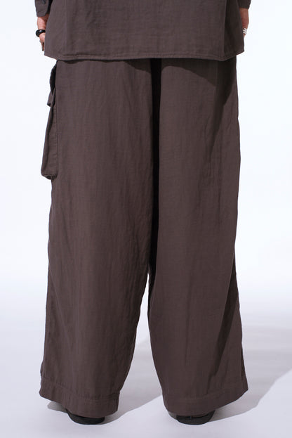 Double Gauze Single Cargo Pocket Pants