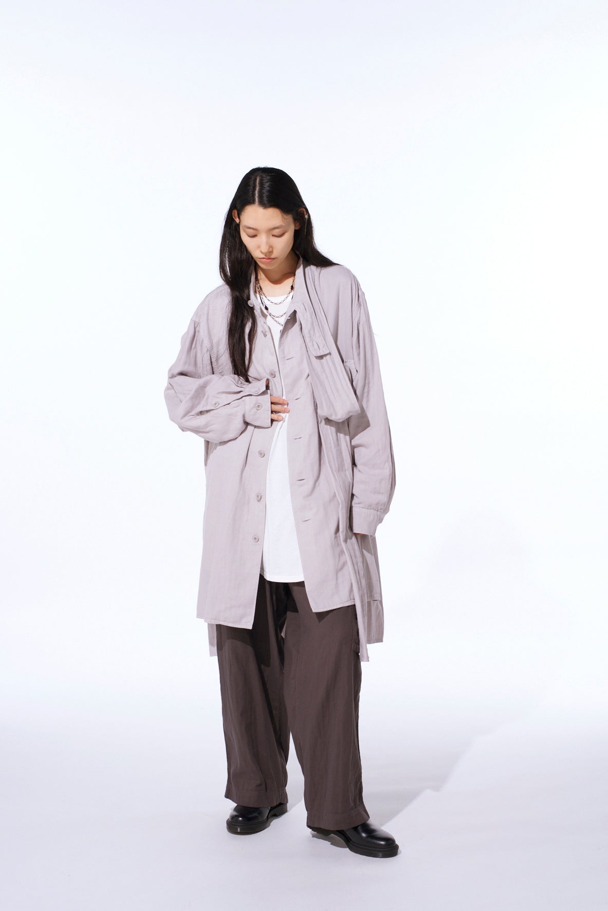 Double Gauze Single Cargo Pocket Pants
