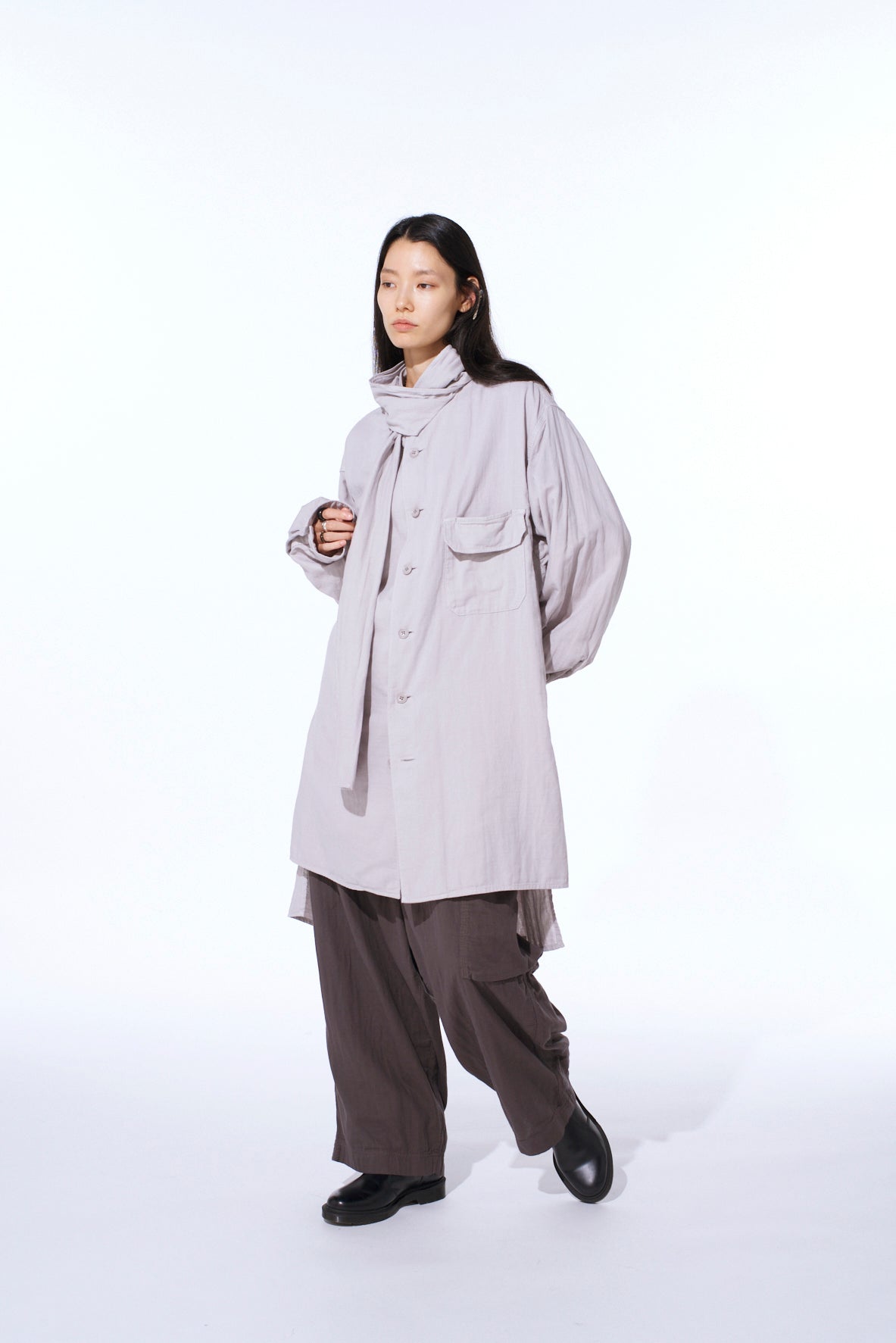 Double Gauze Single Cargo Pocket Pants
