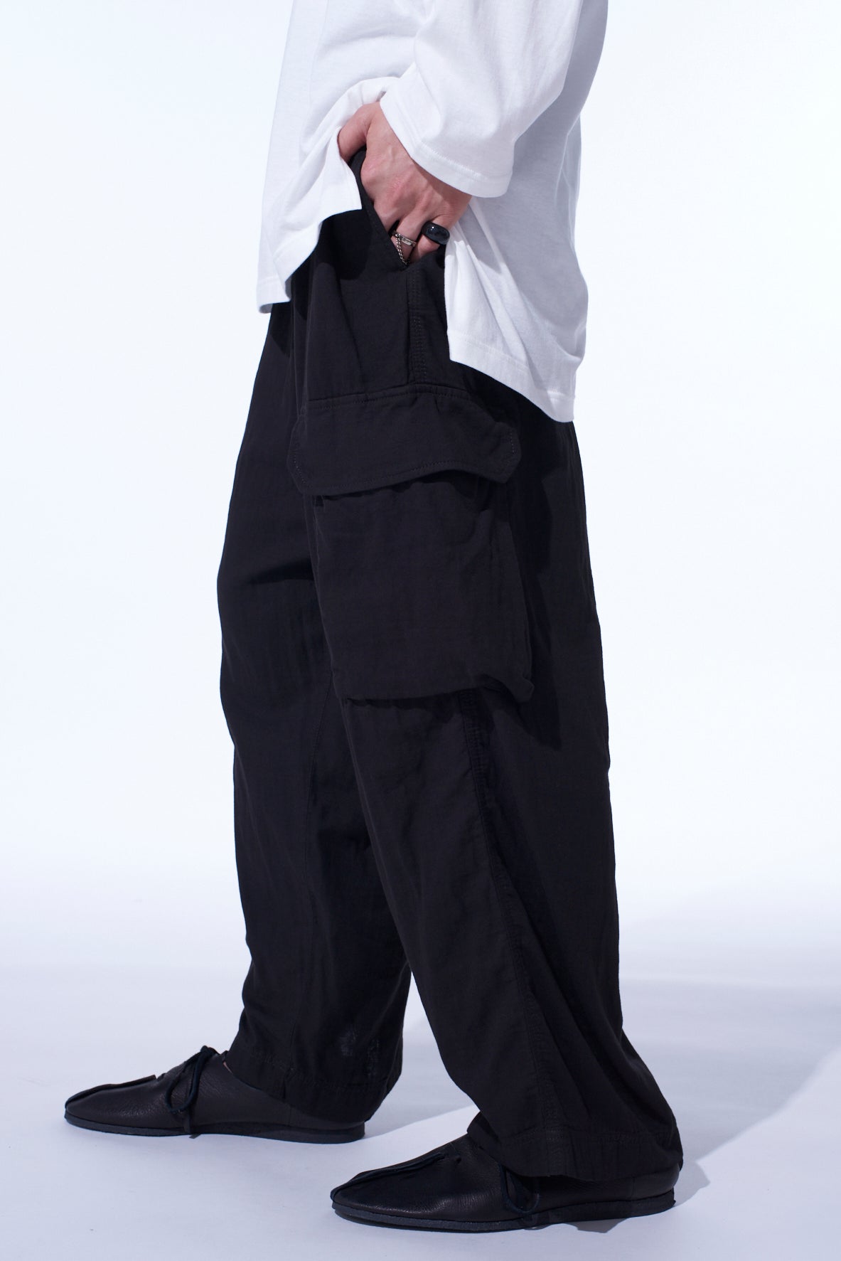 Double Gauze Single Cargo Pocket Pants