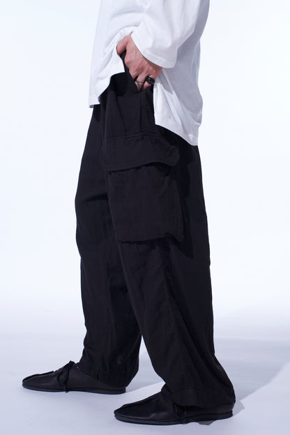 Double Gauze Single Cargo Pocket Pants