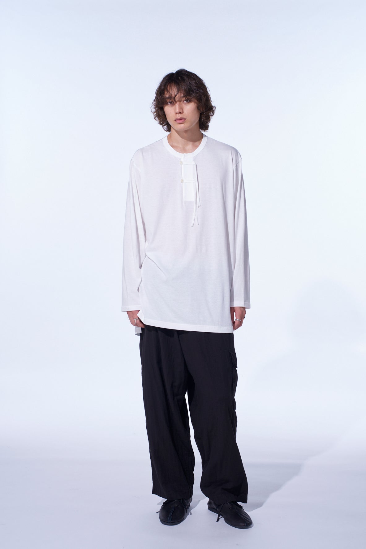 Double Gauze Single Cargo Pocket Pants