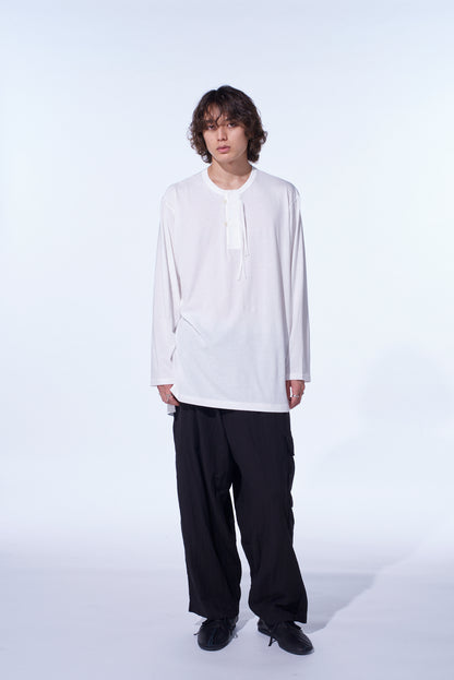 Double Gauze Single Cargo Pocket Pants