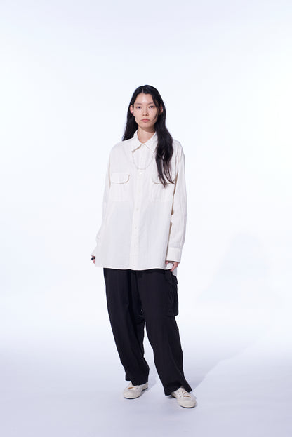 Double Gauze Single Cargo Pocket Pants
