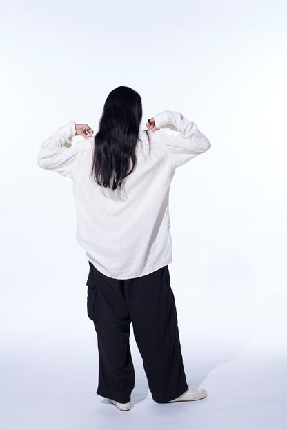 Double Gauze Single Cargo Pocket Pants
