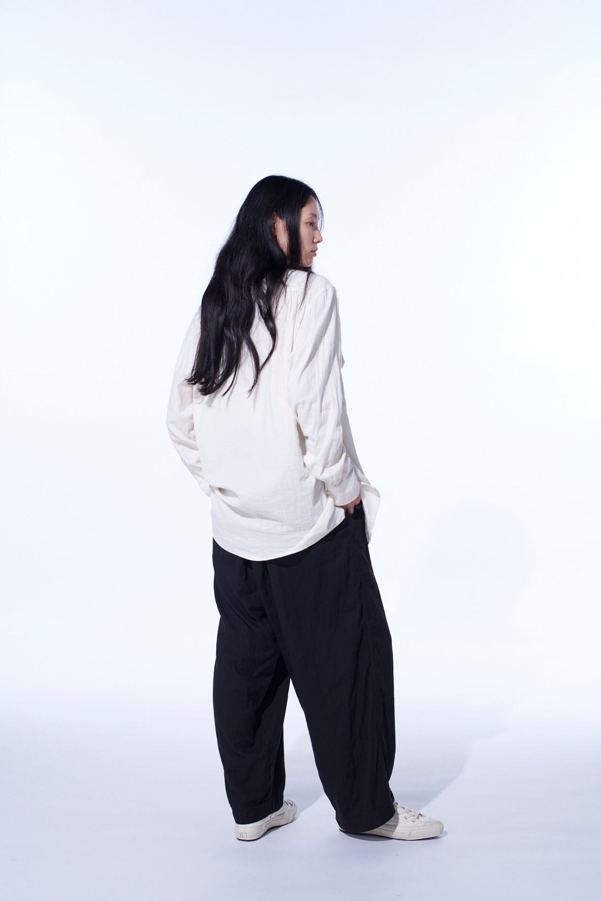 Double Gauze Single Cargo Pocket Pants