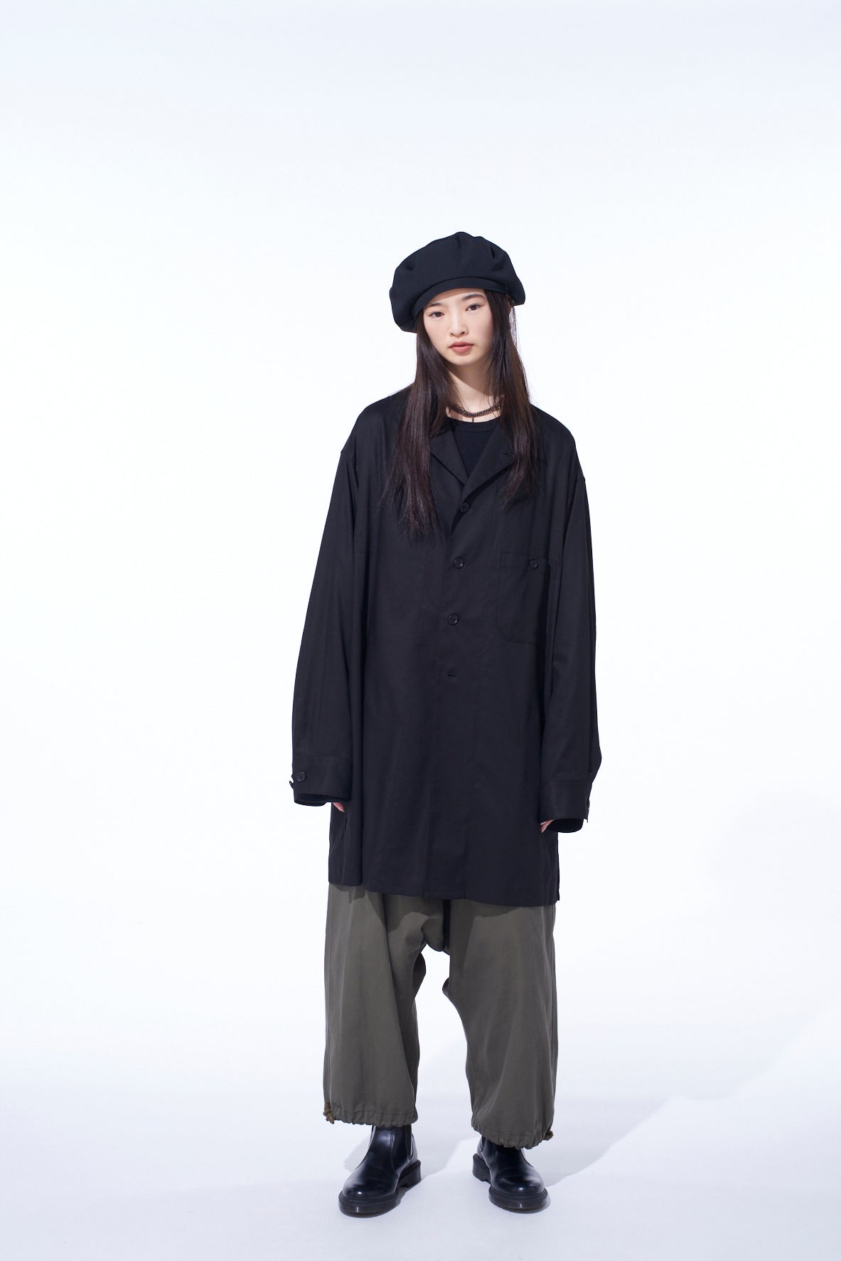 RAYON TWILL SHIRT BLOUSON – THE SHOP YOHJI YAMAMOTO