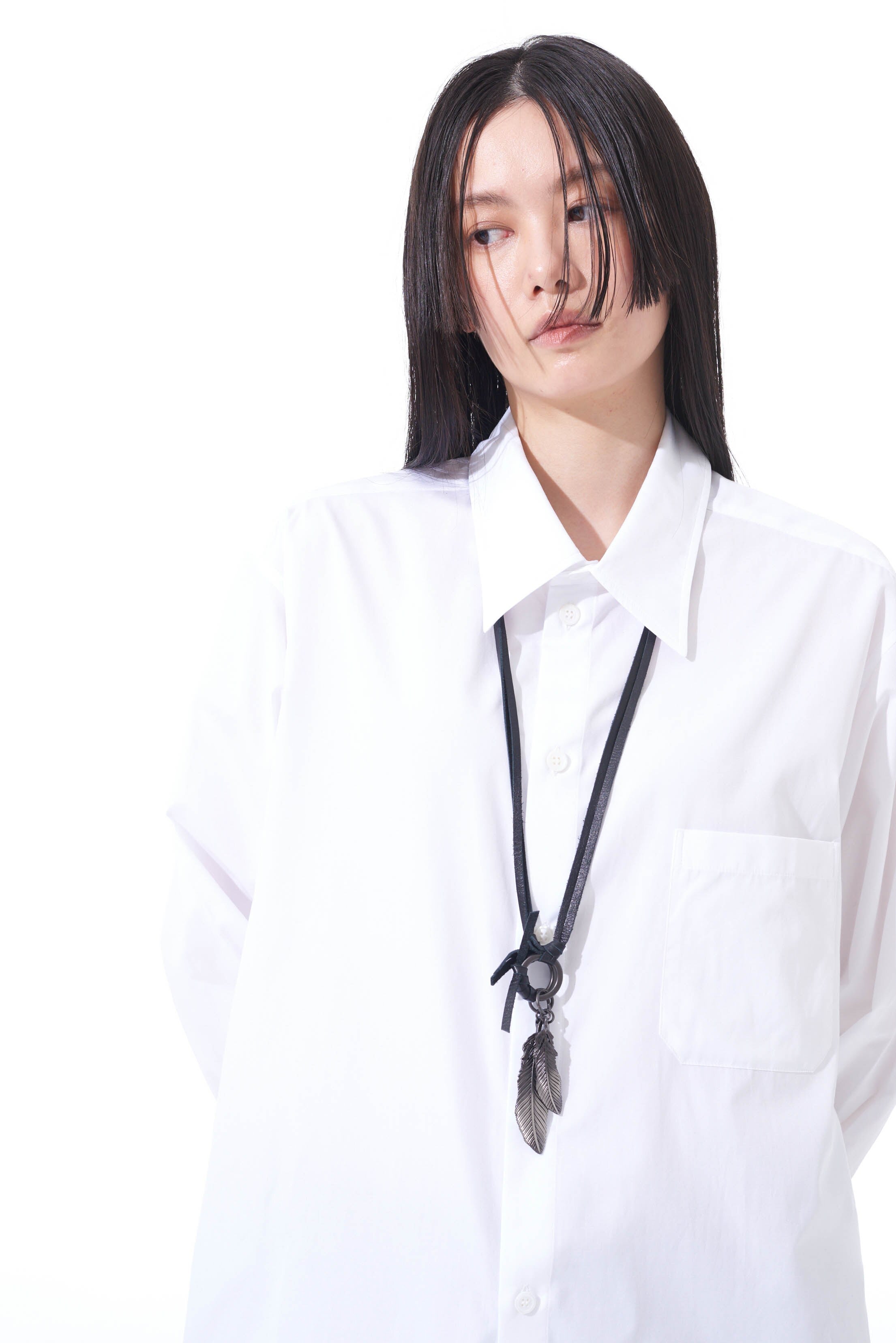 アクセサリー LEATHER CORD BRASS FEATHER NECKLACE LEATHER CORD BRASS FEATHER NECKLACE – THE SHOP YOHJI YAMAMOTO