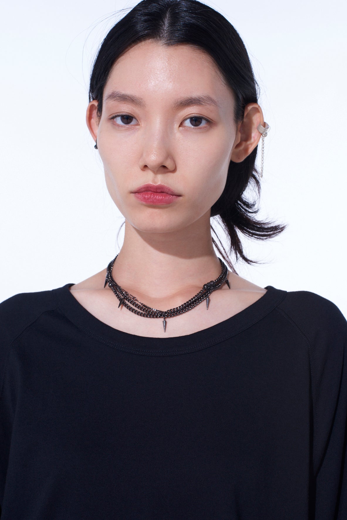 STUDS TRIPLE CHAIN NECKLACE – THE SHOP YOHJI YAMAMOTO