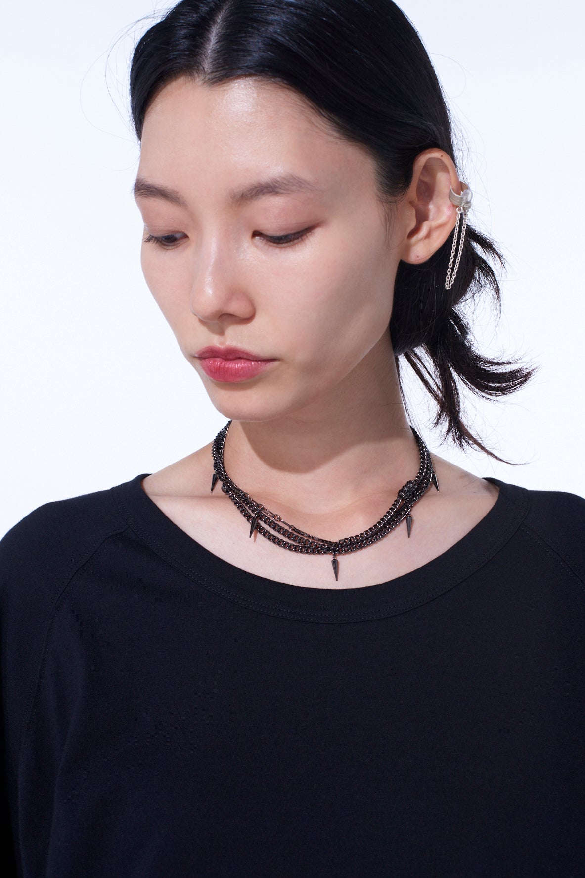 アクセサリー You STUDS TRIPLE CHAIN NECKLACE – THE SHOP YOHJI YAMAMOTO