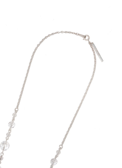 CRYSTAL BRASS NECKLACE