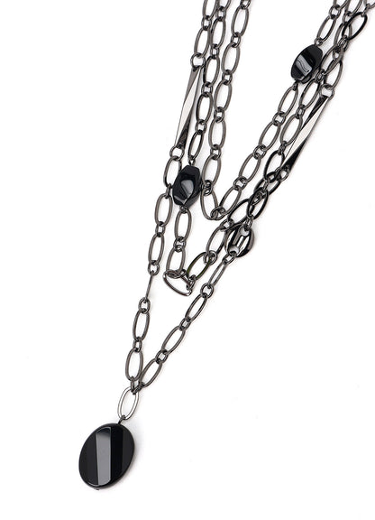ONYX CHAIN NECKLACE