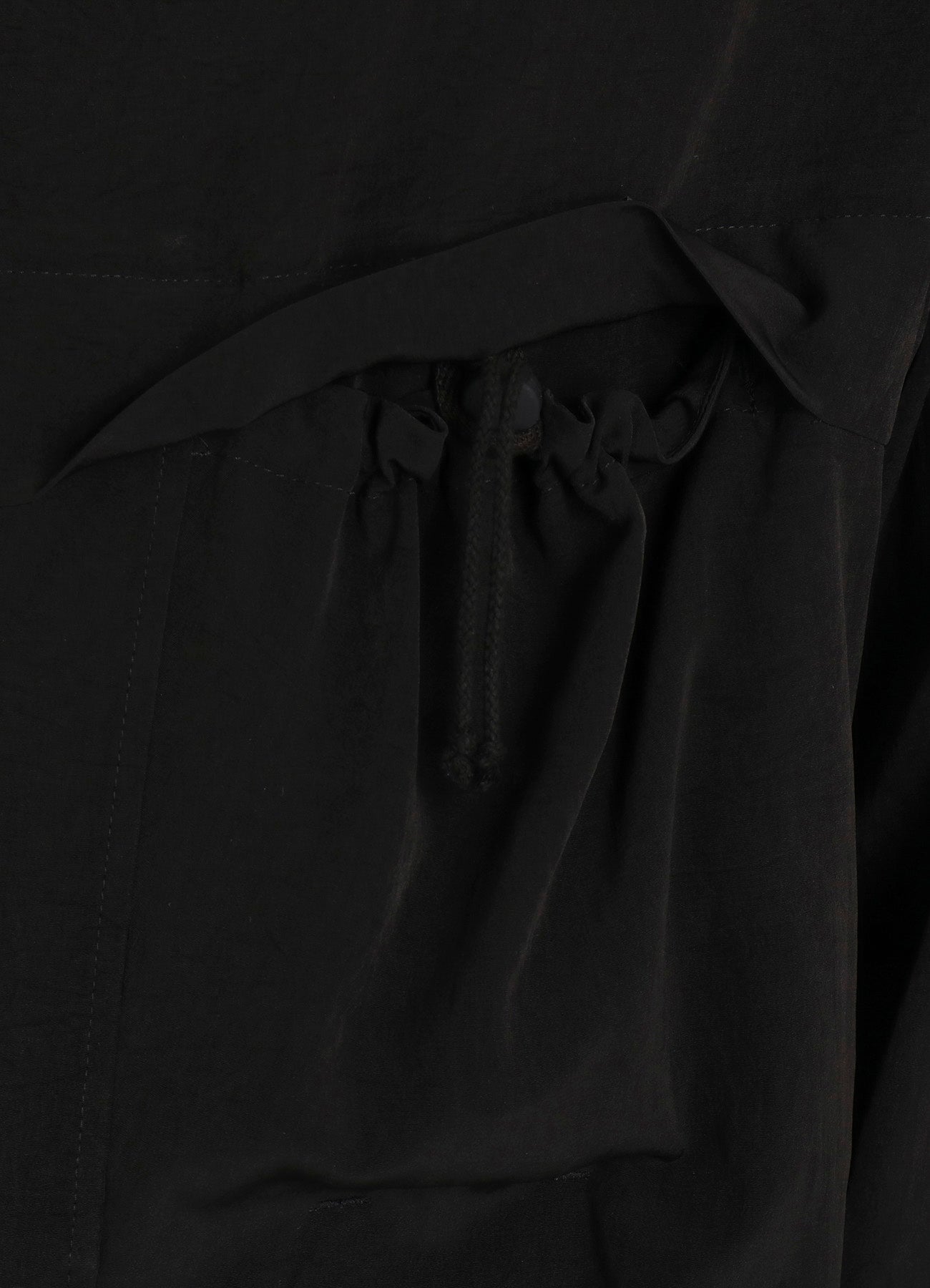 CREPE de CHINE SHIRRING POCKETS SHIRT