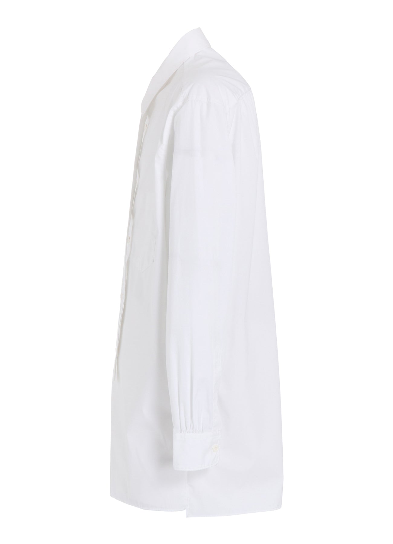 COTTON BROAD RIBON STAND COLLAR SHIRT