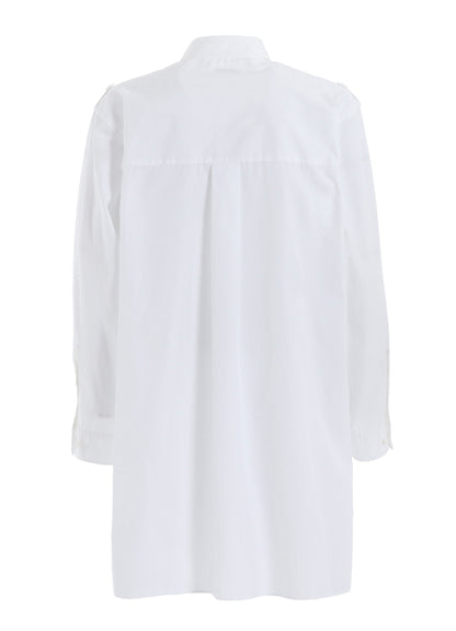COTTON BROAD OVERSIZED DOUBLE COLLAR SHIRT