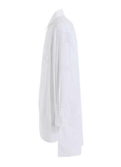 COTTON BROAD OVERSIZED DOUBLE COLLAR SHIRT